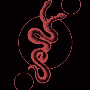 'Ruby' Snake 4x6 Print
