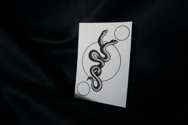 'Obsidian' Snake 4x6 Print - Image 2