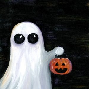 'Bonez' Halloween 4x5 Postcard
