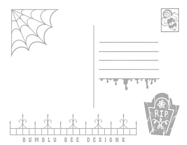 'Lilith & Bonez' Halloween 4x6 Postcard Set - Image 5