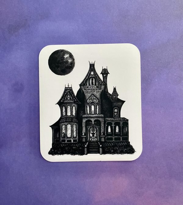 ‘Haunted House’ 3 Inch Vinyl Sticker