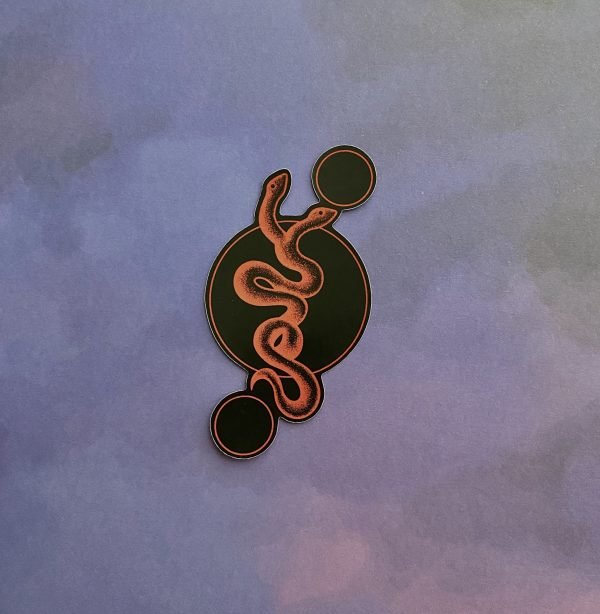 'Ruby' Snake Sticker