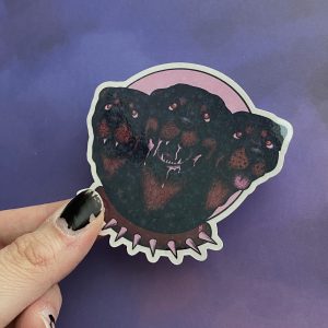 ‘Cerberus’ 4 Inch Holo Vinyl Sticker